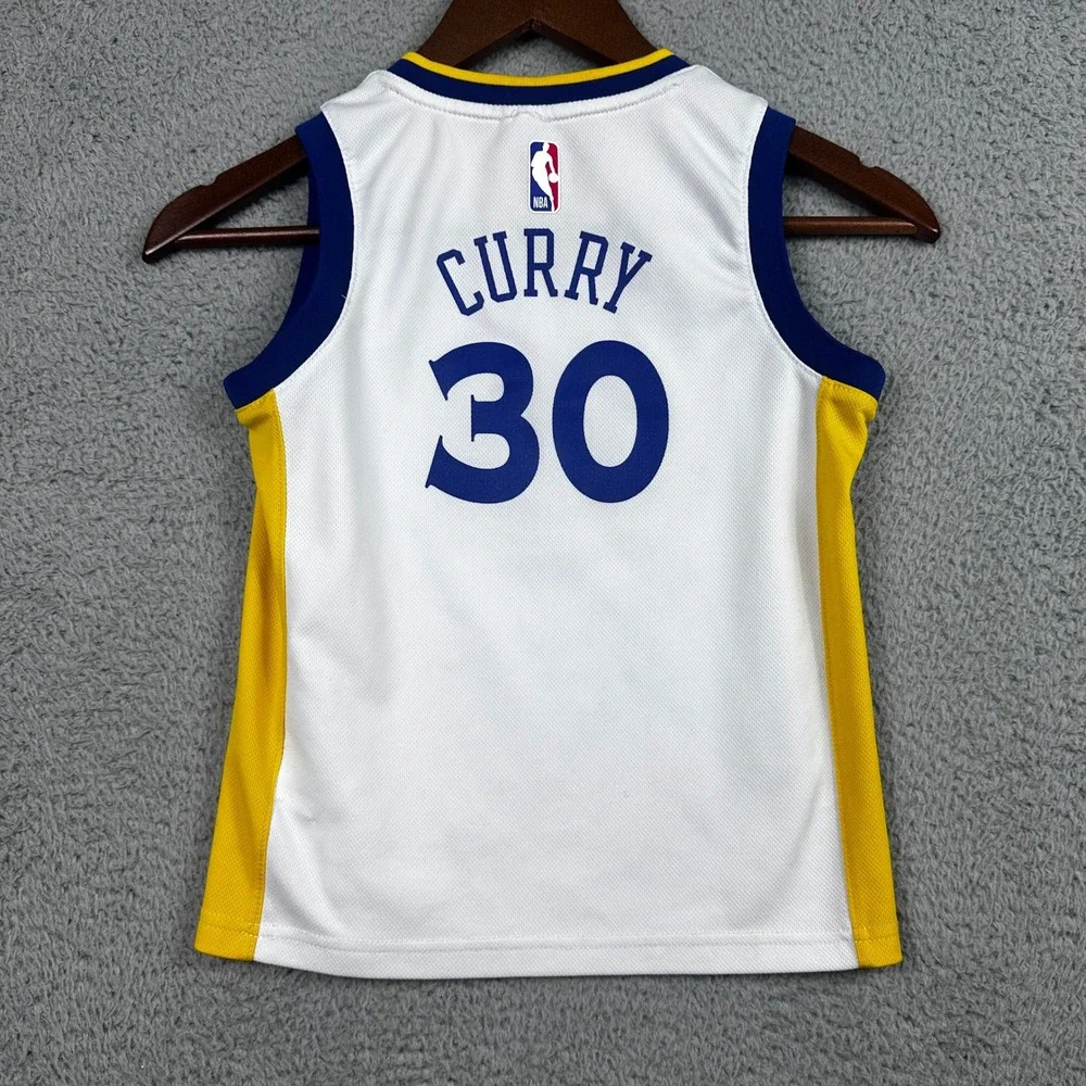 Stephen Curry Golden State Warriors Nike Jersey Boys Large White‎ NBA #30